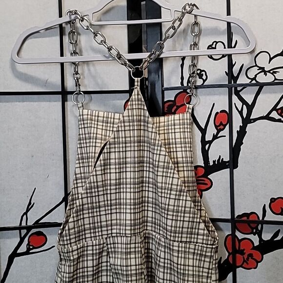The Ragged Priest Check Chain Dress, Size Small, Detachable Front Straps - Picture 6 of 9